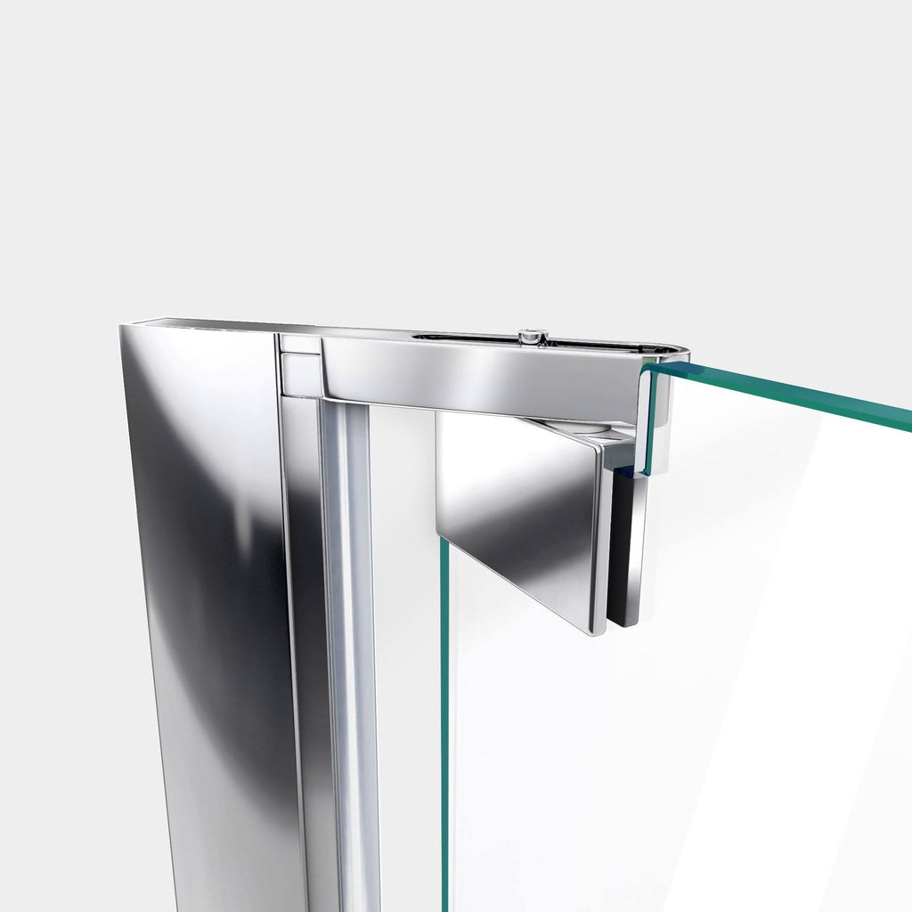 Frameless Pivot Shower Door in Chrome W394