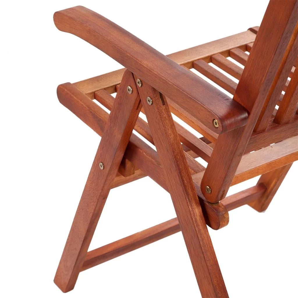 Folding Garden Chairs 2 pcs Solid Acacia Wood Brown W716963