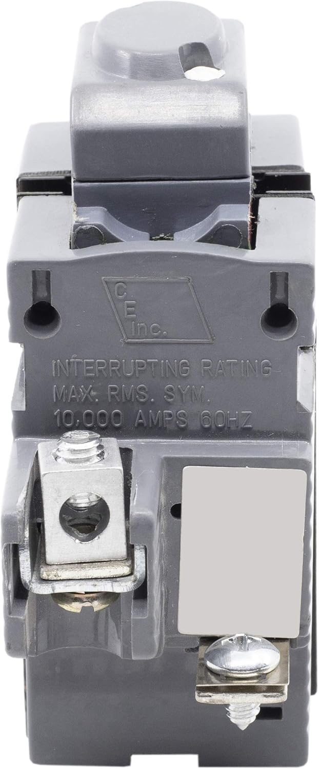 Two Pole 15 Amp Circuit Breaker, Grey, Pack of 2 Q5296