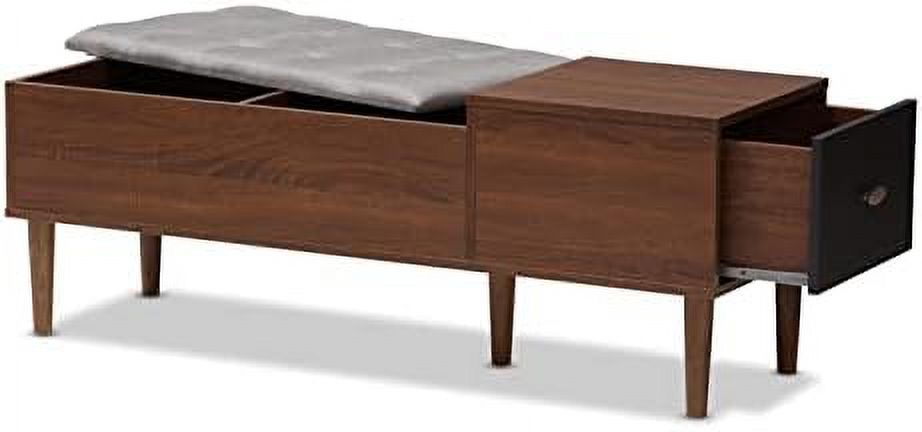 Brown Fabric Shoe Rack Cabinet Q918440