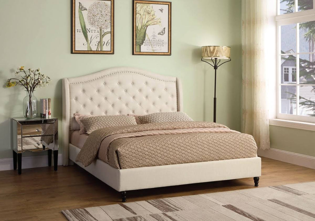 Black King Upholstered Platform Bed O268