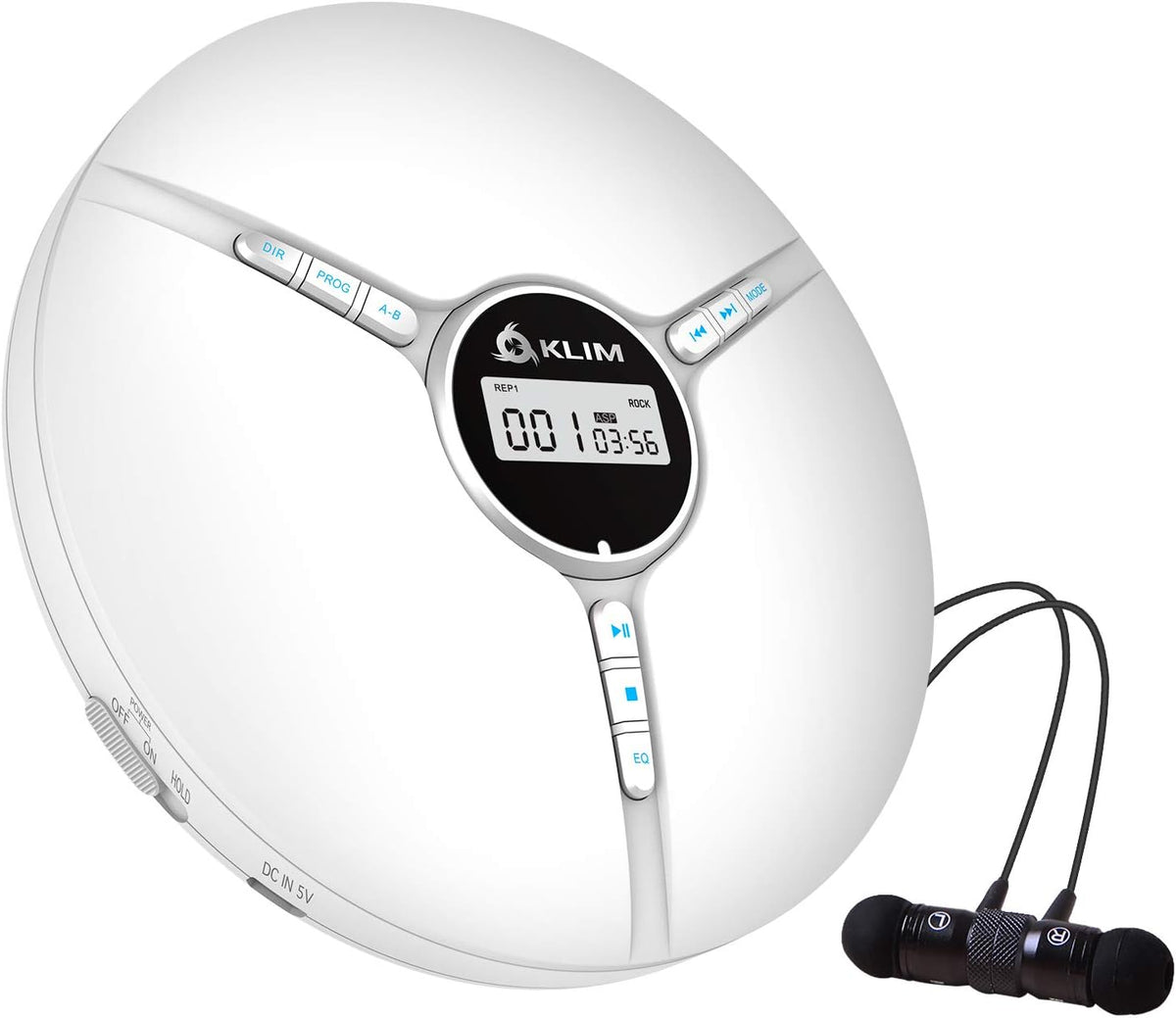 Portable CD Player with Built-in Battery, Black, Pack of 2 K42233