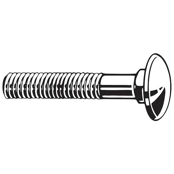 Carriage Bolt, Low Carbon Steel T489031