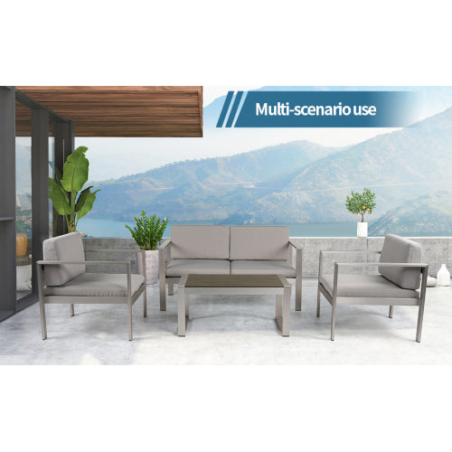 Aluminum 4 Piece Sofa Seating Group T819